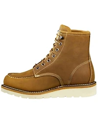 Carhartt Women's Brown Wedge Sole Waterproof Work Boots - Soft Toe