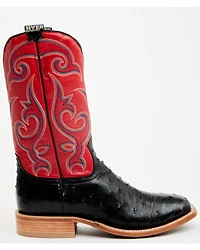 Hyer Men's Jetmore Exotic Full Quill Ostrich Western Boots - Broad Square Toe