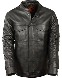 Milwaukee Leather Men's Black Club Style Shirt Jacket - Big 5X