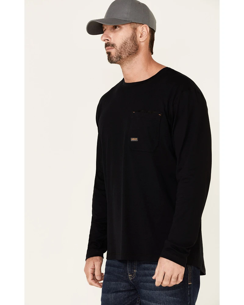Ariat Men's Solid Rebar Workman Full Coverage Graphic Long Sleeve Work T-Shirt
