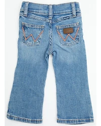 Wrangler Infant Girls' Medium Wash Bootcut Stretch Denim Jeans