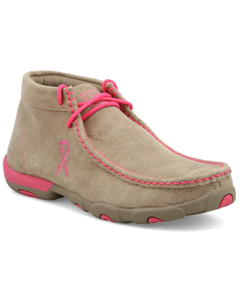 Twisted X Women's Lace-Up Moc Toe Driving Shoes