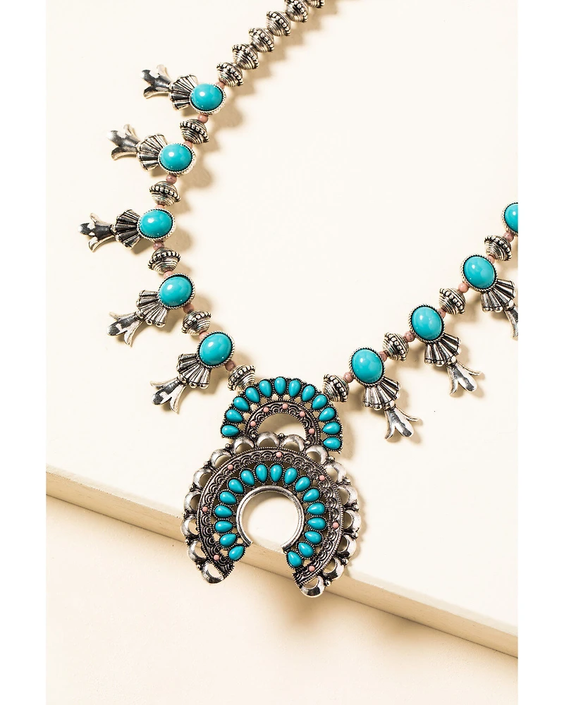 Shyanne Women's The Oasis Squash Blossom Necklace