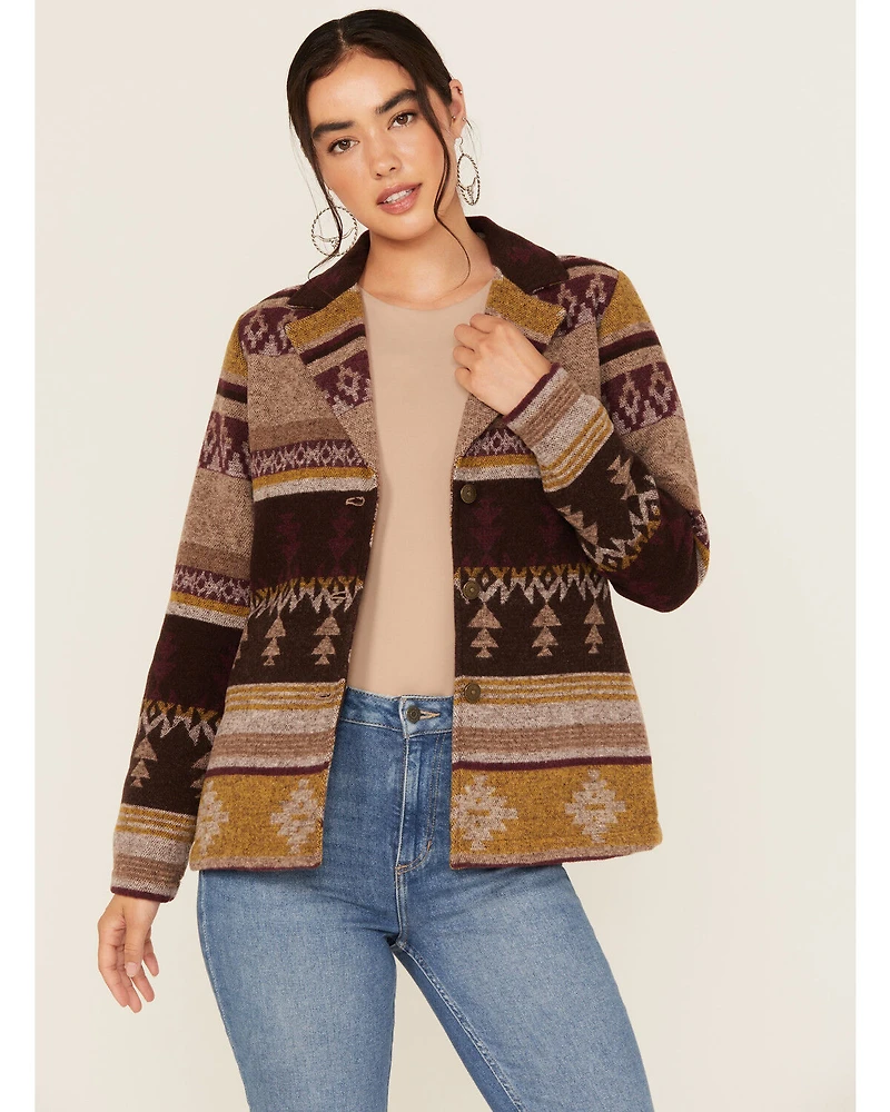Shyanne Women's Southwestern Print Blazer Shacket