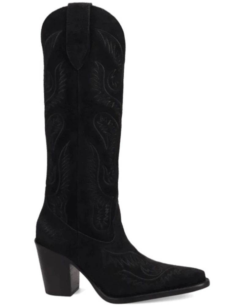 Dingo Women's Evita Tall Suede Western Boots - Snip Toe