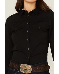 RANK 45® Women's Outdoor Vented York Riding Long Sleeve Snap Western Shirt