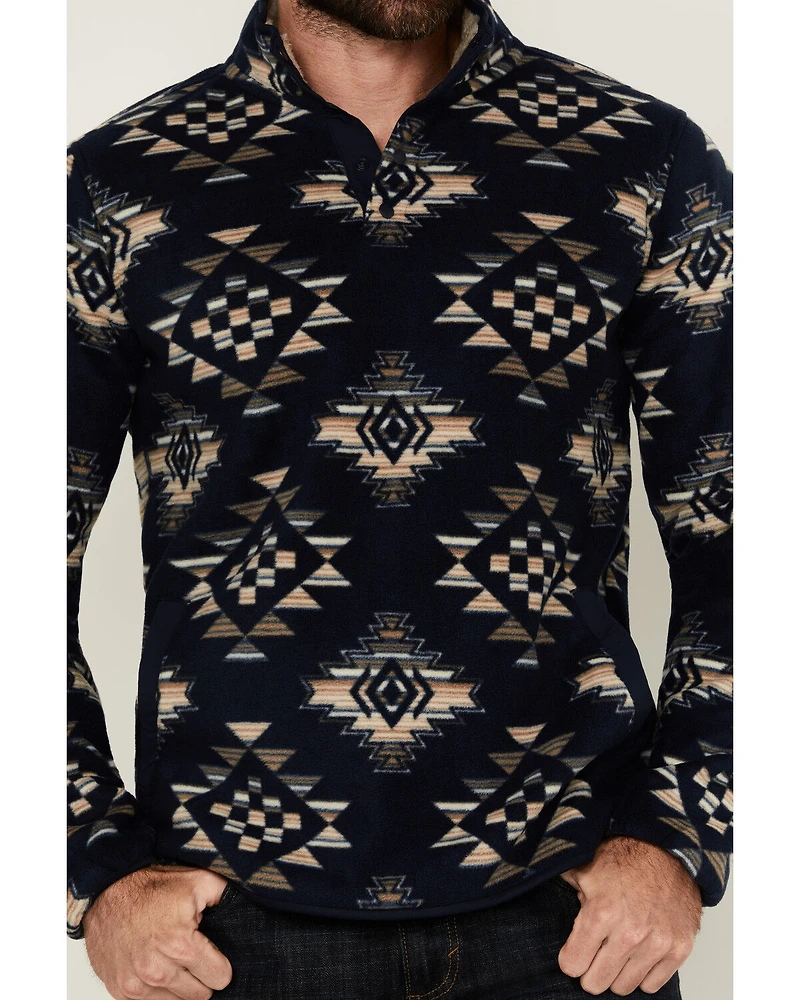 Cody James Men's Roy Southwestern Print 1/4 Snap Fleece Pullover
