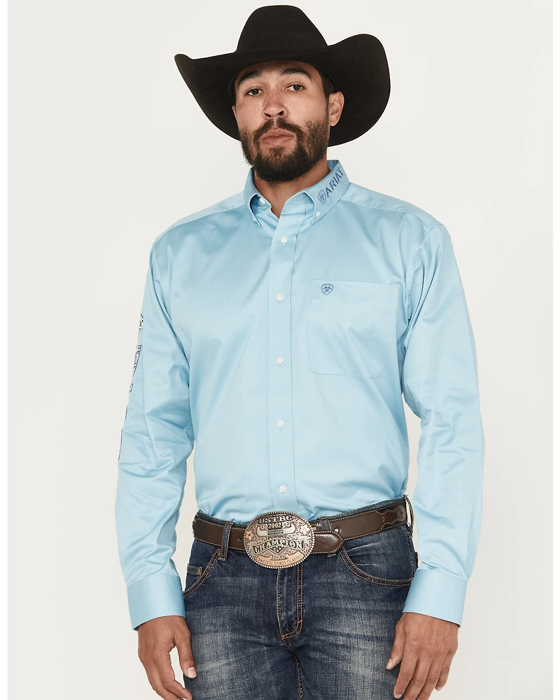 Ariat Men's Team Logo Long Sleeve Button-Down Western Shirt