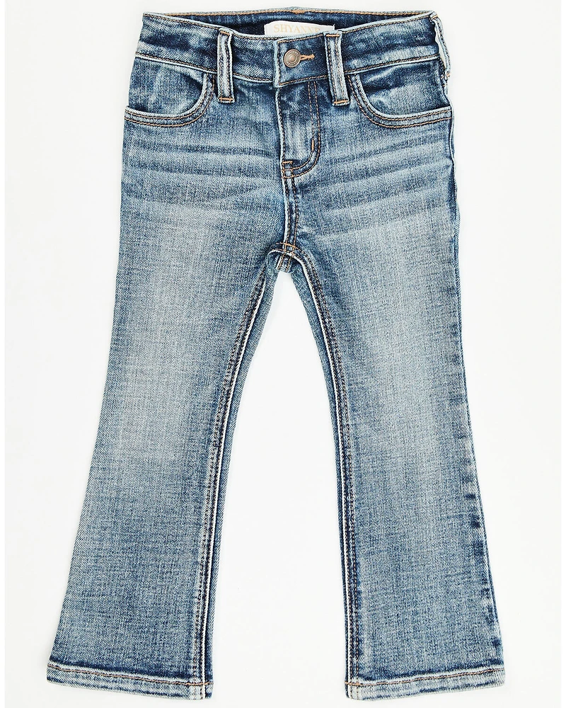 Shyanne Toddler Girls' Dawn Studded Back Bootcut Stretch Denim Jeans