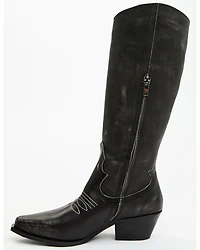 Italian Cowboy Women's Bolt Overlay Tall Western Boots - Snip Toe