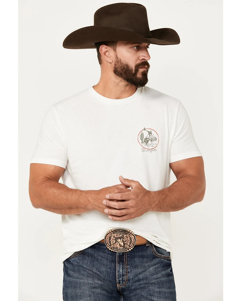 Wrangler Men's Boot Barn Exclusive Bucking Horse and Logo Short Sleeve Graphic T-Shirt
