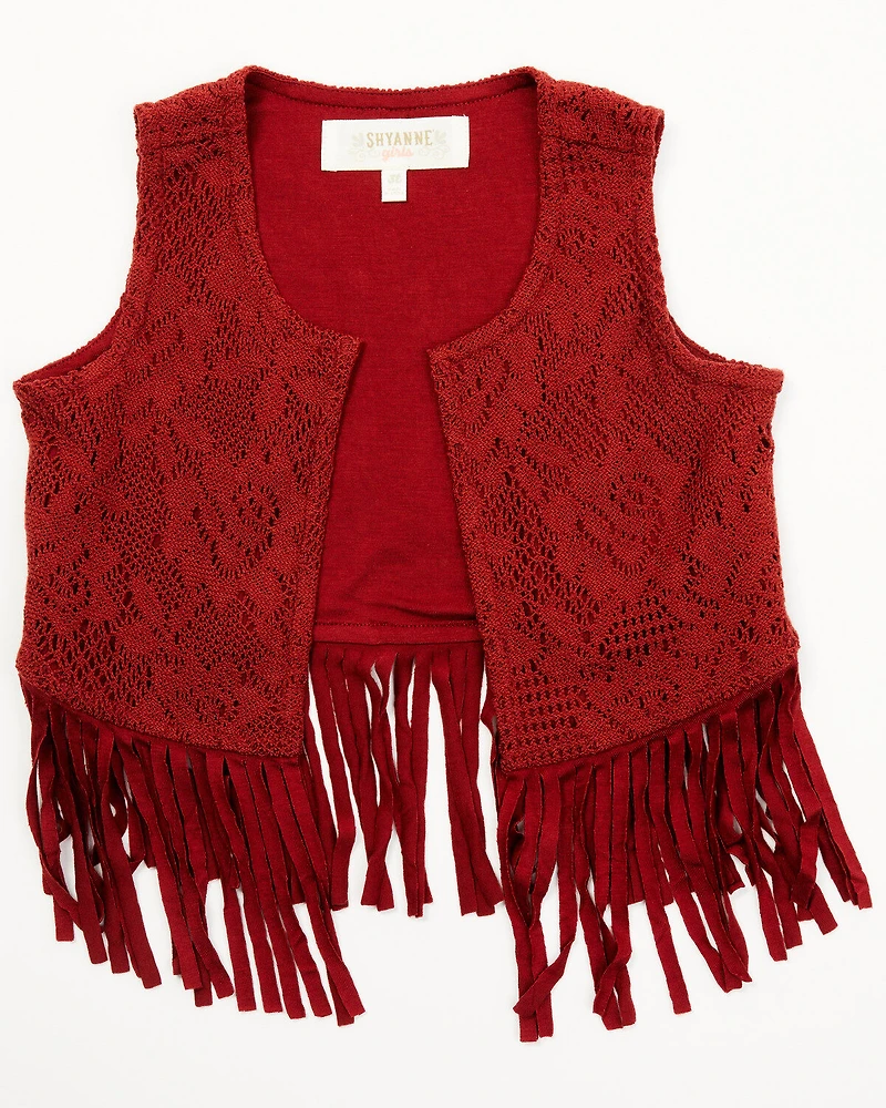 Shyanne Toddler Girls' Lace Fringe Vest