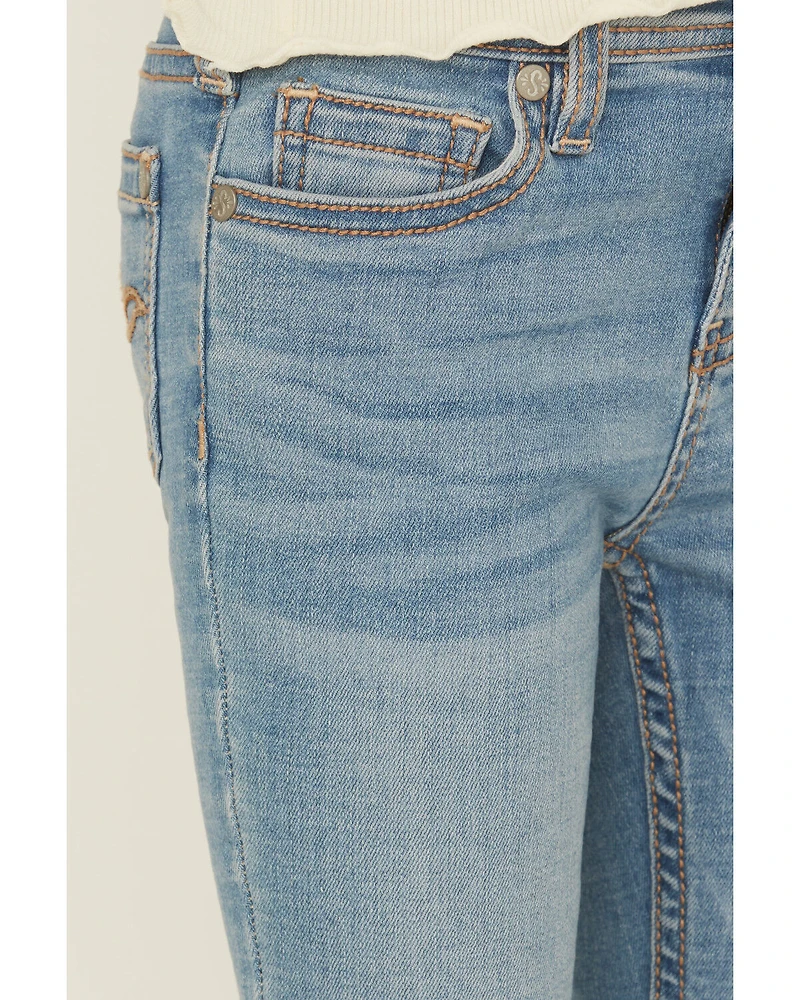 Shyanne Little Girls' Light Wash Shayla Bootcut Stretch Denim Riding Jeans