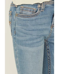 Shyanne Little Girls' Light Wash Shayla Bootcut Stretch Denim Riding Jeans