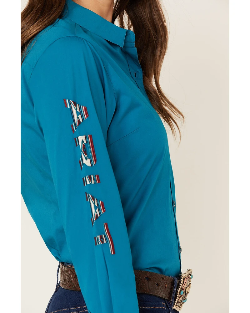 Ariat Women's Team Kirby Long Sleeve Button Down Stretch Western Shirt