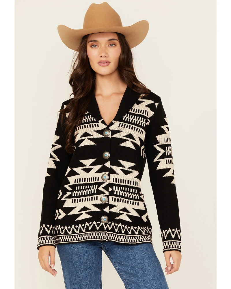 Cotton & Rye Women's Southwestern Print Cardigan