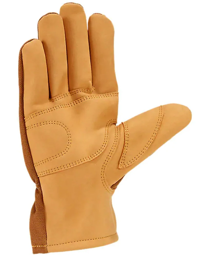Carhartt Synthetic Leather Open Cuff Work Gloves