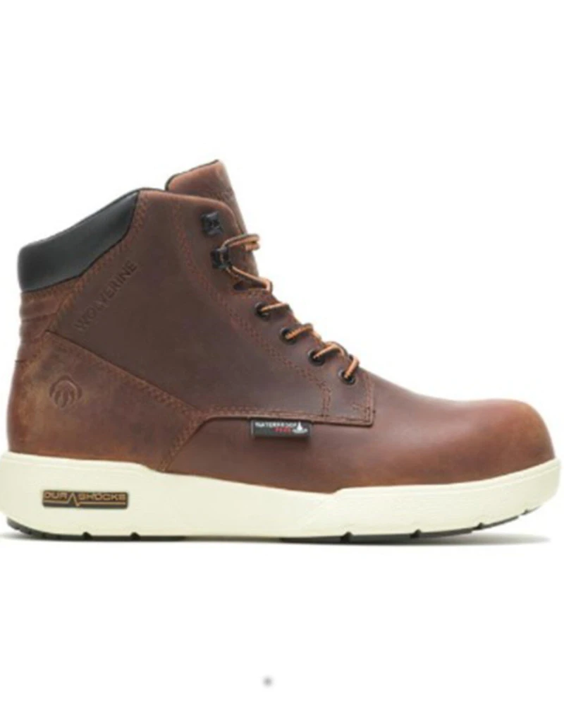 Wolverine Men's Kickstart Durashock 6" Lace-Up Work Boots - Composite Toe