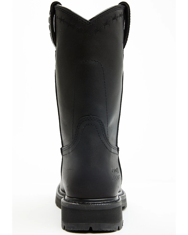Cody James Men's Uniform Western Work Boots - Soft Toe
