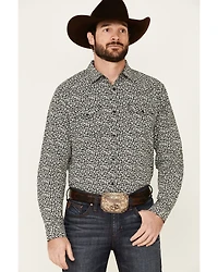 Cody James Men's Alyssum Floral Print Long Sleeve Snap Western Shirt