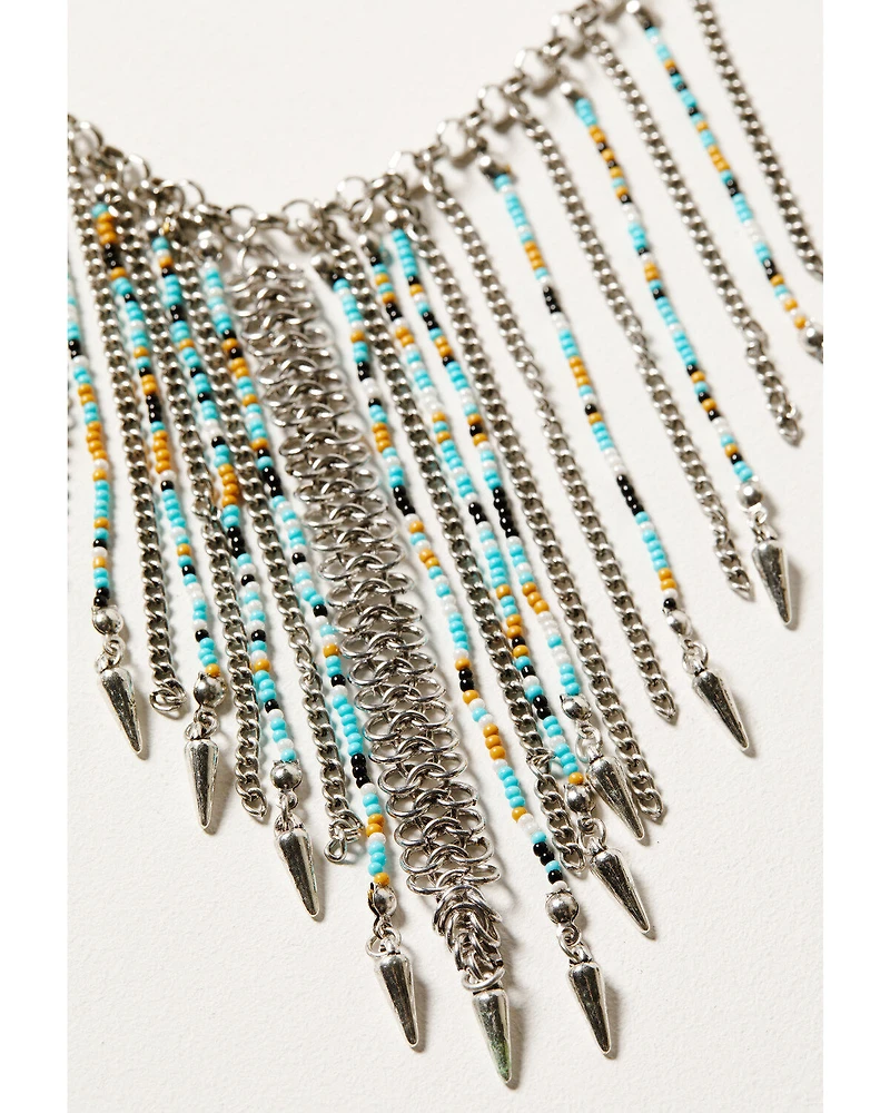 Shyanne Women's Desert Charm Beaded Fringe Jewelry Set - 2 Piece