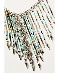 Shyanne Women's Desert Charm Beaded Fringe Jewelry Set - 2 Piece