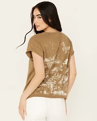 Cleo + Wolf Women's Burnout Butterfly Relaxed Graphic Tee