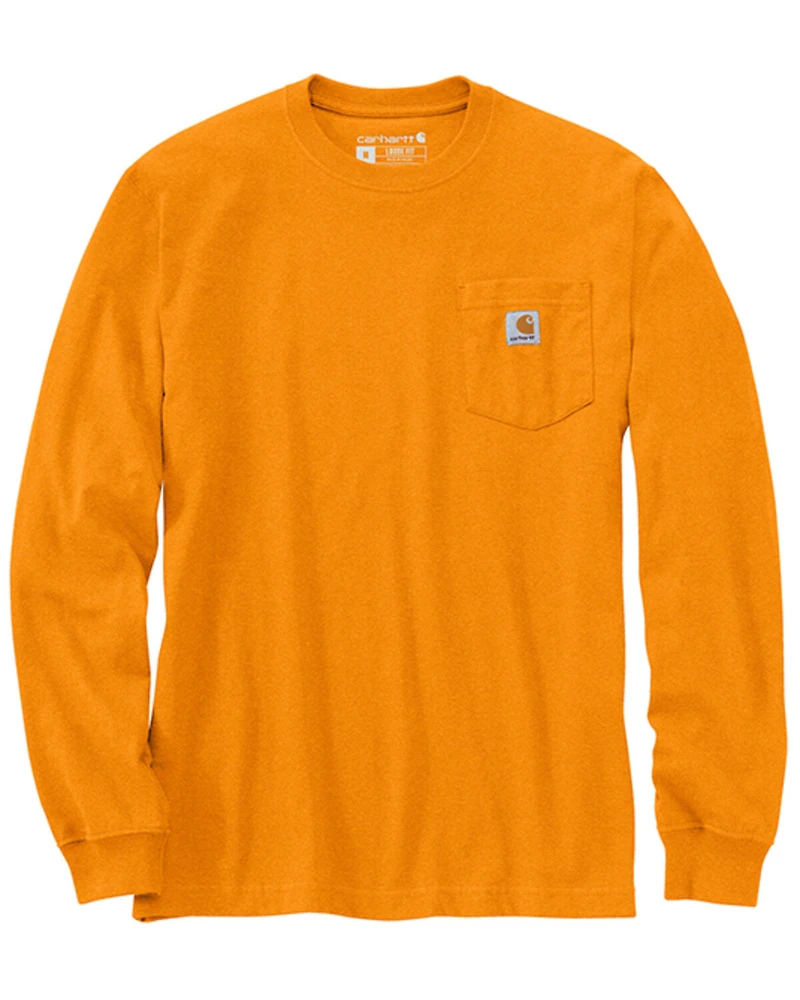 Carhartt Men's Loose Fit Heavyweight Long Sleeve Pocket T-Shirt