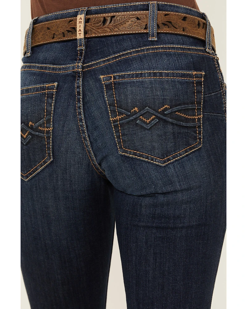 Ariat Women's Desiree Dark Wash Perfect Rise Bootcut Stretch Denim Jeans