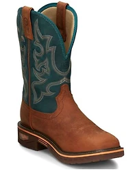 Justin Men's Resistor Western Work Boots - Composite Toe