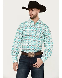 Ariat Men's Jacey Southwestern Print Long Sleeve Button-Down Western Shirt