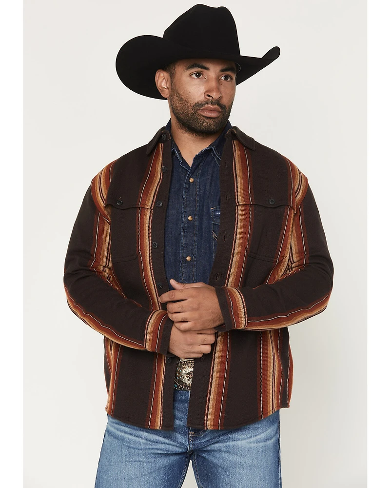 Pendleton Men's Weston Striped Long Sleeve Button-Down Flannel Shirt