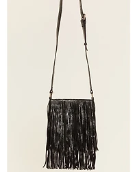Idyllwind Women's Camarillo Metallic Fringe Suede Crossbody Bag