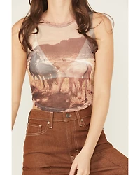 Youth Revolt Women's Screen Print Mesh Tank