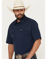 Kimes Ranch Men's Solid Short Sleeve Button-Down Performance Shirt