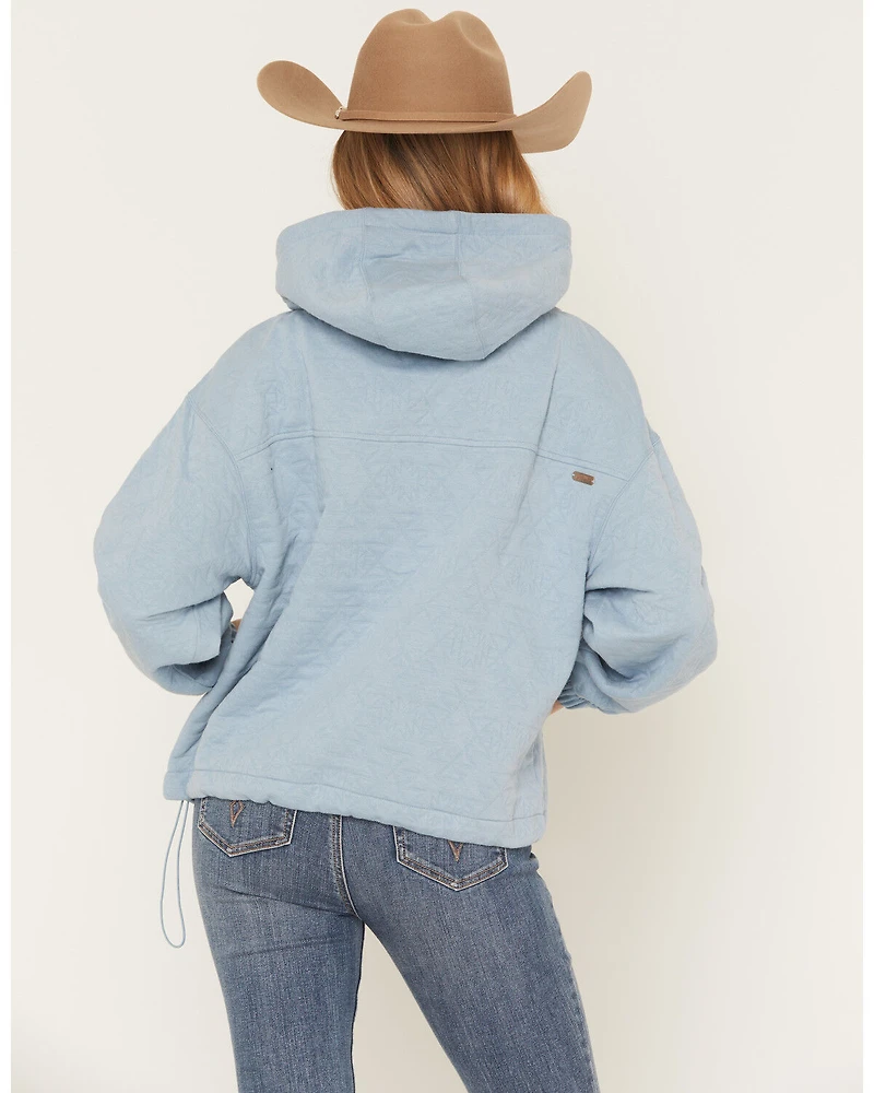 Hooey Women's Half Zip Hooded Pullover