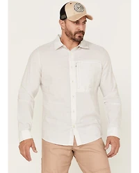 Brothers and Sons Men's Performance Solid Long Sleeve Button Down Western Shirt