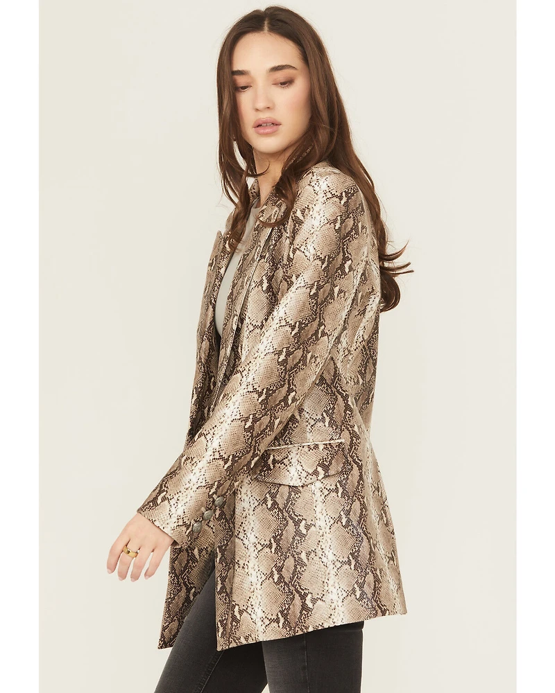Ariat Women's Faux Snakeskin Embossed Blazer