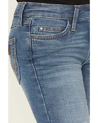 Wrangler Girls' Medium Wash Lia Bootcut Stretch Denim Jeans