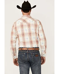 Cody James Men's Samba Plaid Print Long Sleeve Snap Western Shirt