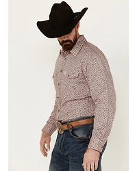 Panhandle Select Men's Printed Long Sleeve Pearl Snap Western Shirt