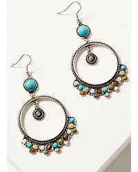 Shyanne Women's Bisbee Falls Beaded Hoop Earrings
