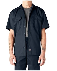 Dickies Men's Original Solid Short Sleeve Button-Down Work Shirt