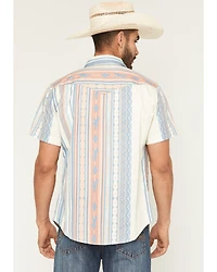 Sendero Provisions Men's Wyatt Serape Striped Short Sleeve Snap Western Shirt