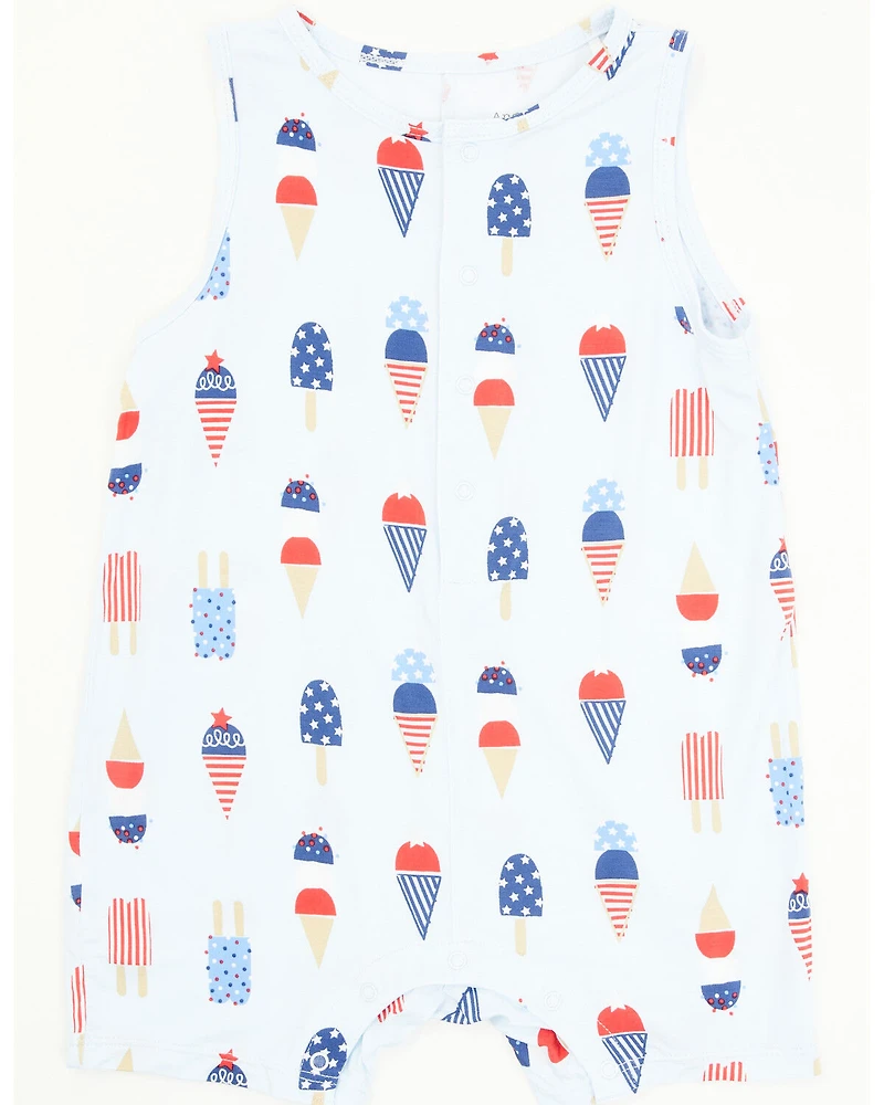 Angel Dear Infant Boys' American Ice Cream Shortie Sleeveless Snap Onesie