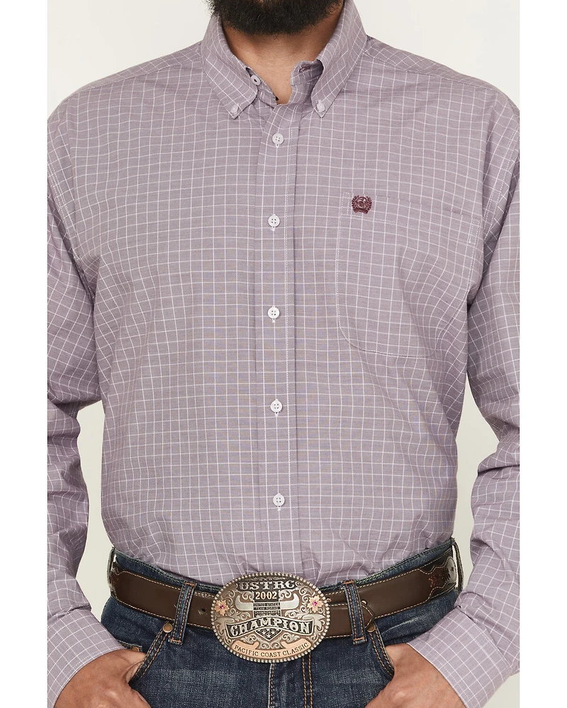 Cinch Men's Checkered Long Sleeve Button-Down Western Shirt