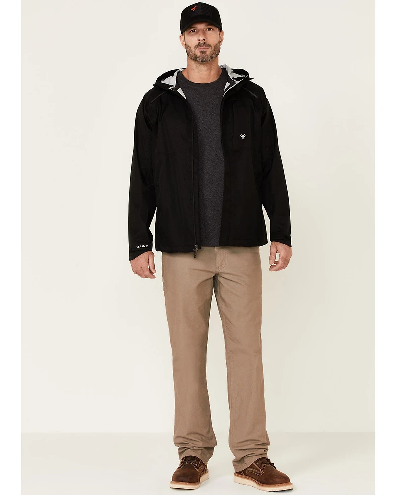 Hawx Men's Pro Elements Zip-Front Hooded Poly-Shell Work Jacket