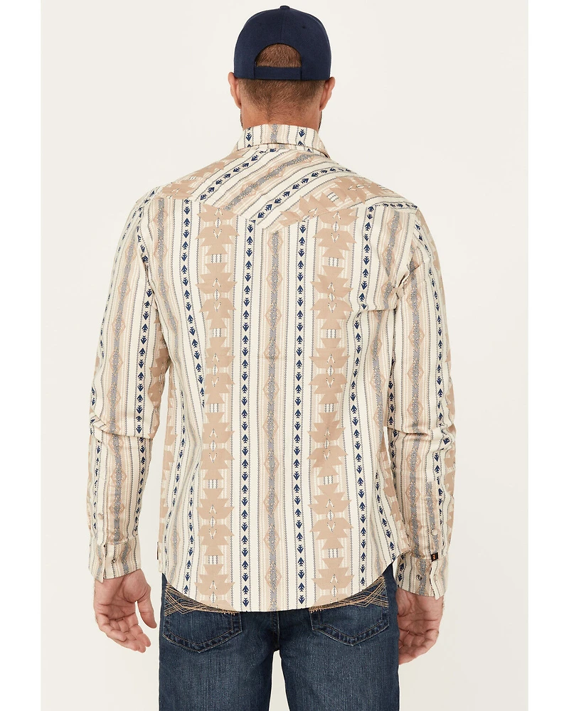 Cody James Men's FR Sedona Southwestern Striped Long Sleeve Pearl Snap Western Work Shirt