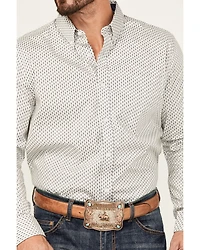 Cody James Men's Stirling Geo Print Long Sleeve Button-Down Stretch Western Shirt - Big