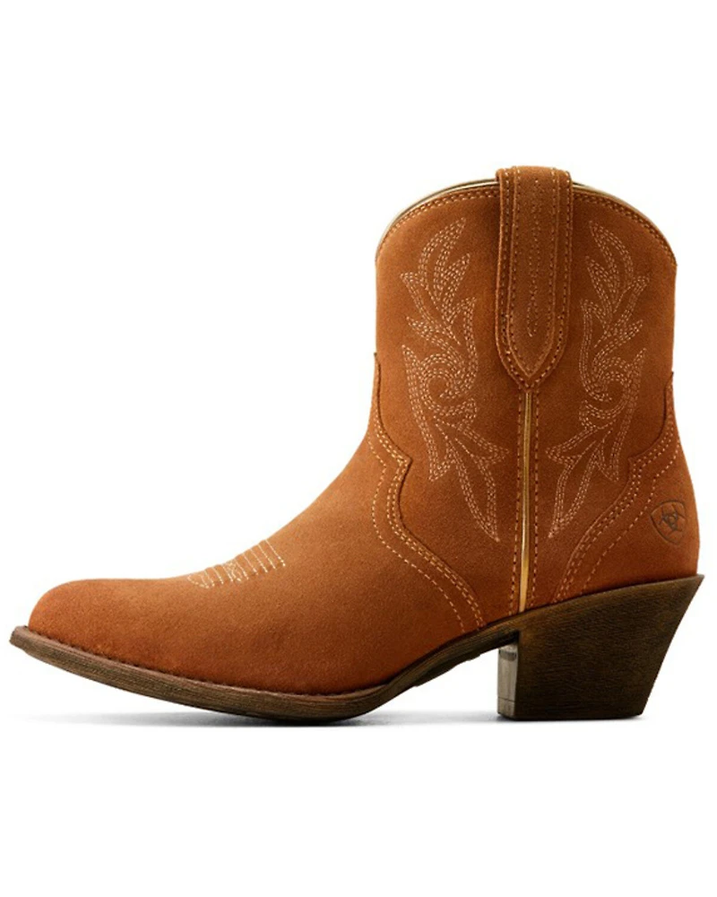 Ariat Women's Harlan Suede Western Booties - Round Toe